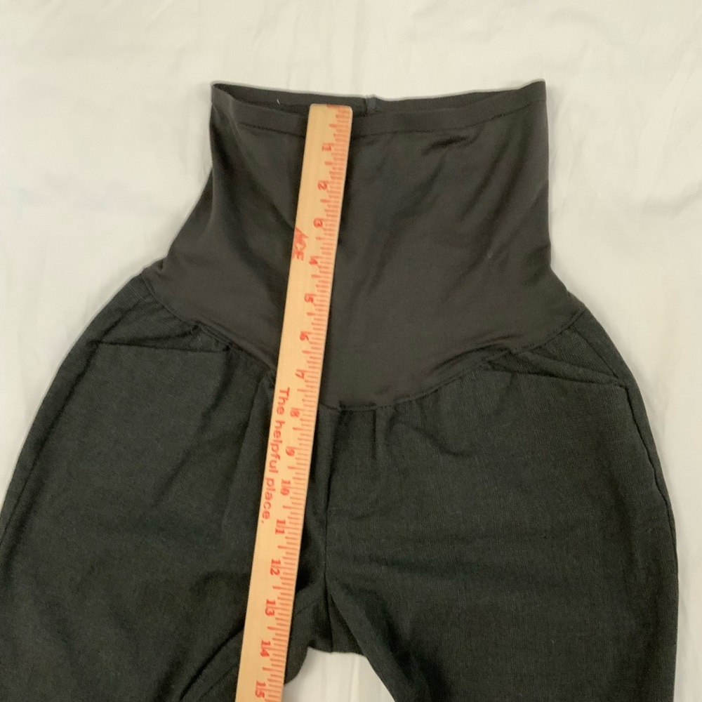 Gap Maternity 00R Stretch Perfect Trouser Pants Gray Full Panel Career To Casual - Picture 9 of 13